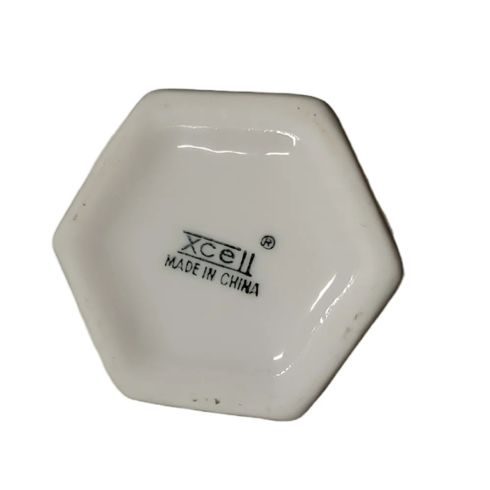 XCell White Ceramic farmhouse style Oil Or Vinegar Cruet Mini Pitcher 6 in. - Picture 7 of 8
